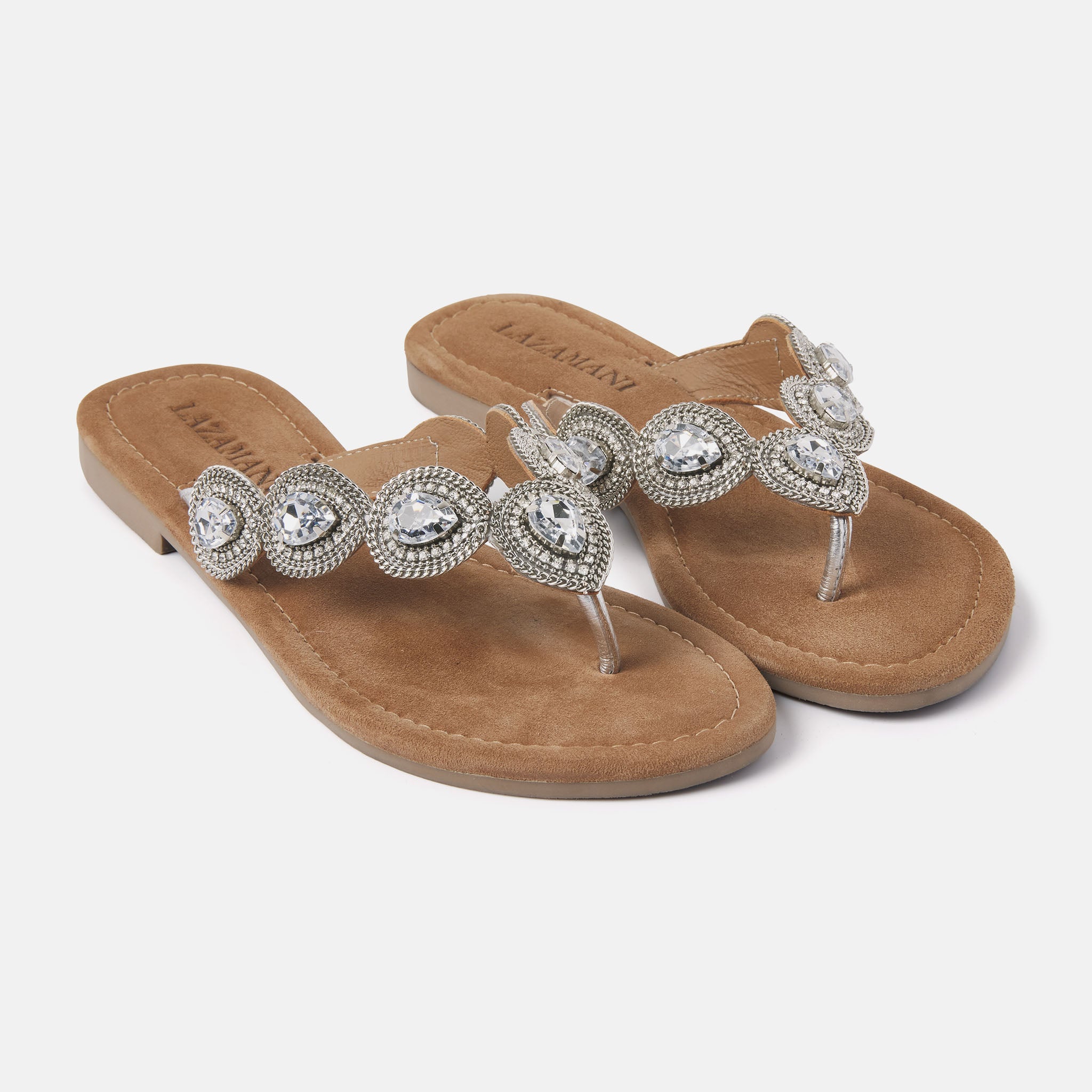 33.515 Silver Women's Slippers