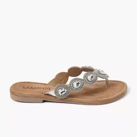 33.515 Silver Women's Slippers