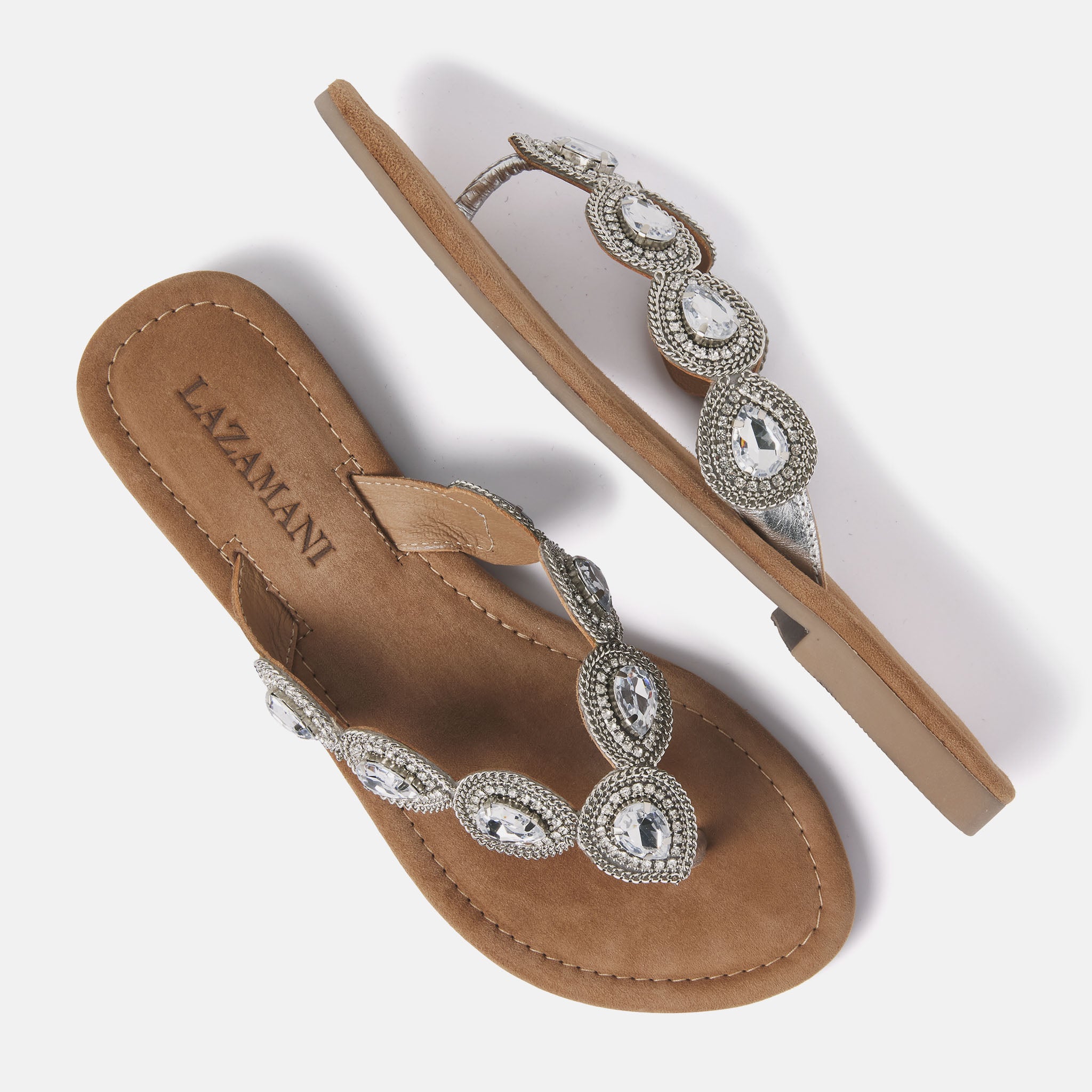 33.515 Silver Women's Slippers