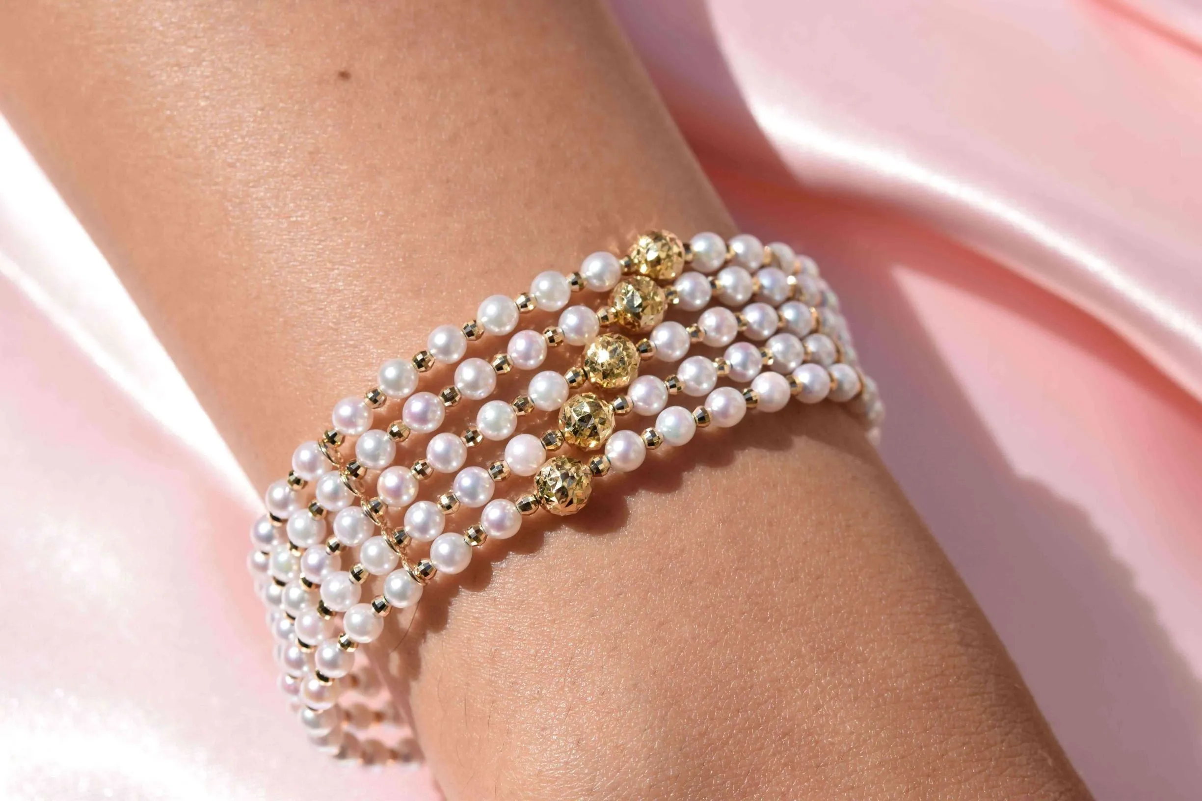 Akoya Pearl Bangle with Snap-On Closure