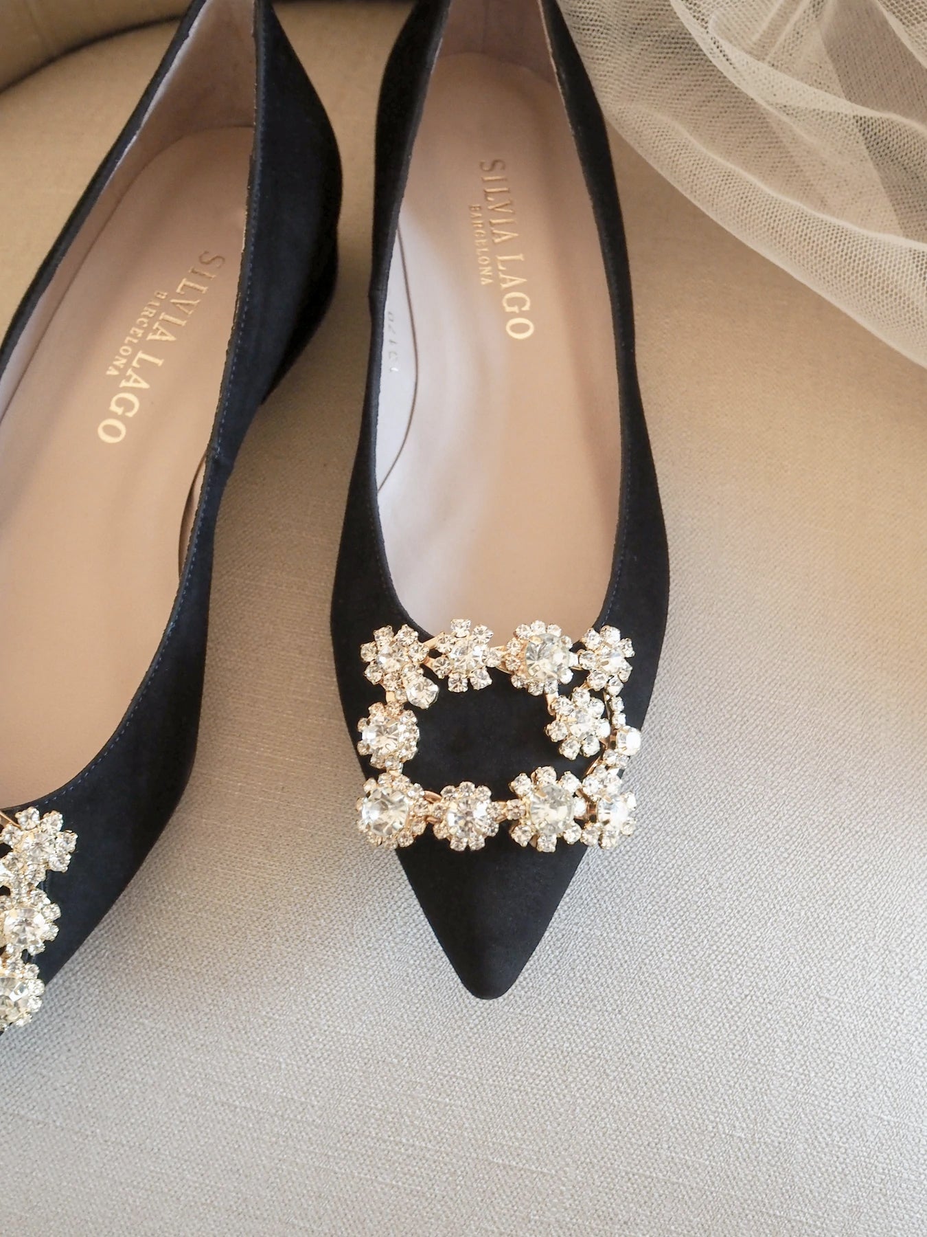 Audrey black flats.