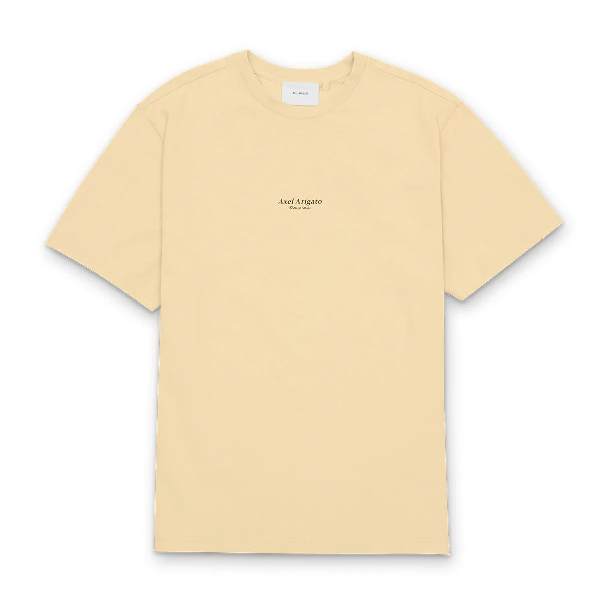 Axel Arigato Natural Yellow Focus Logo T-Shirt