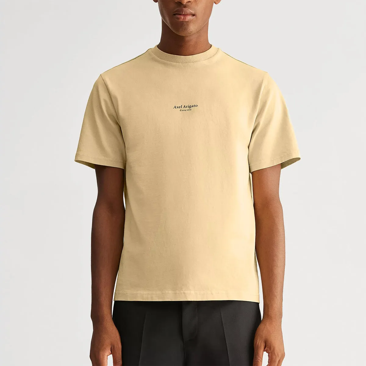 Axel Arigato Natural Yellow Focus Logo T-Shirt