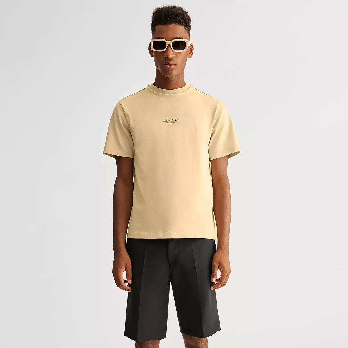 Axel Arigato Natural Yellow Focus Logo T-Shirt