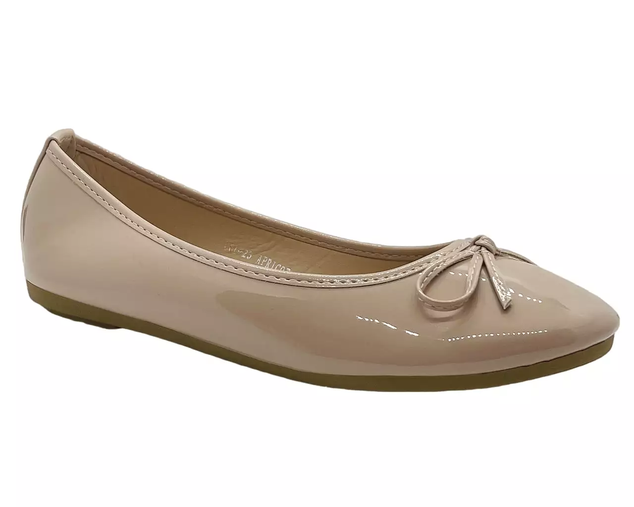 Ballerina flat shoes with bow for women.