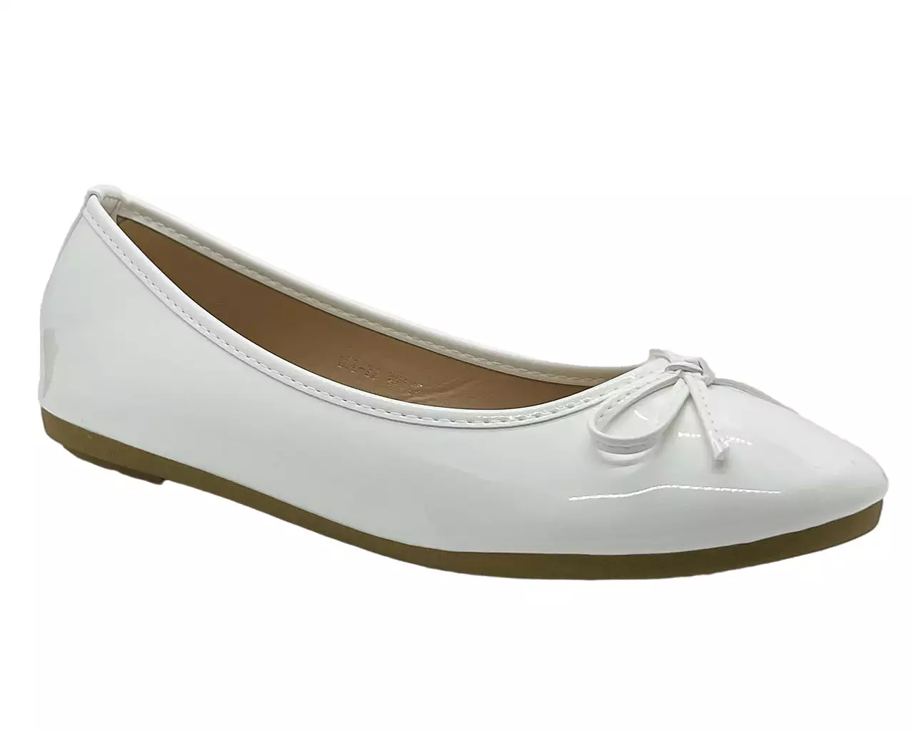 Ballerina flat shoes with bow for women.