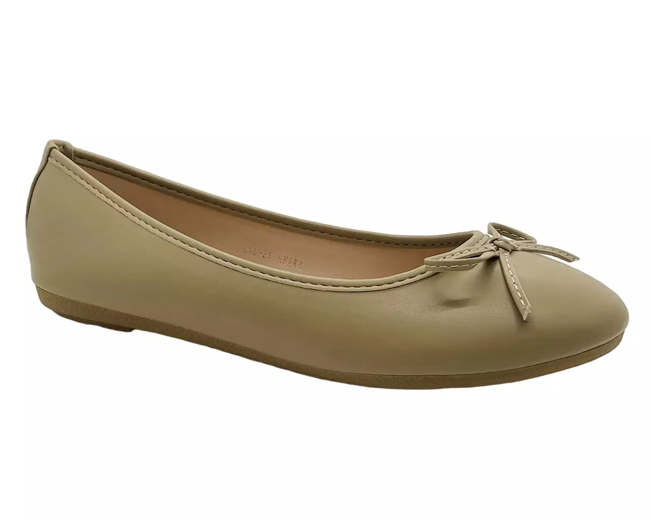 Ballerina flat shoes with bow for women.