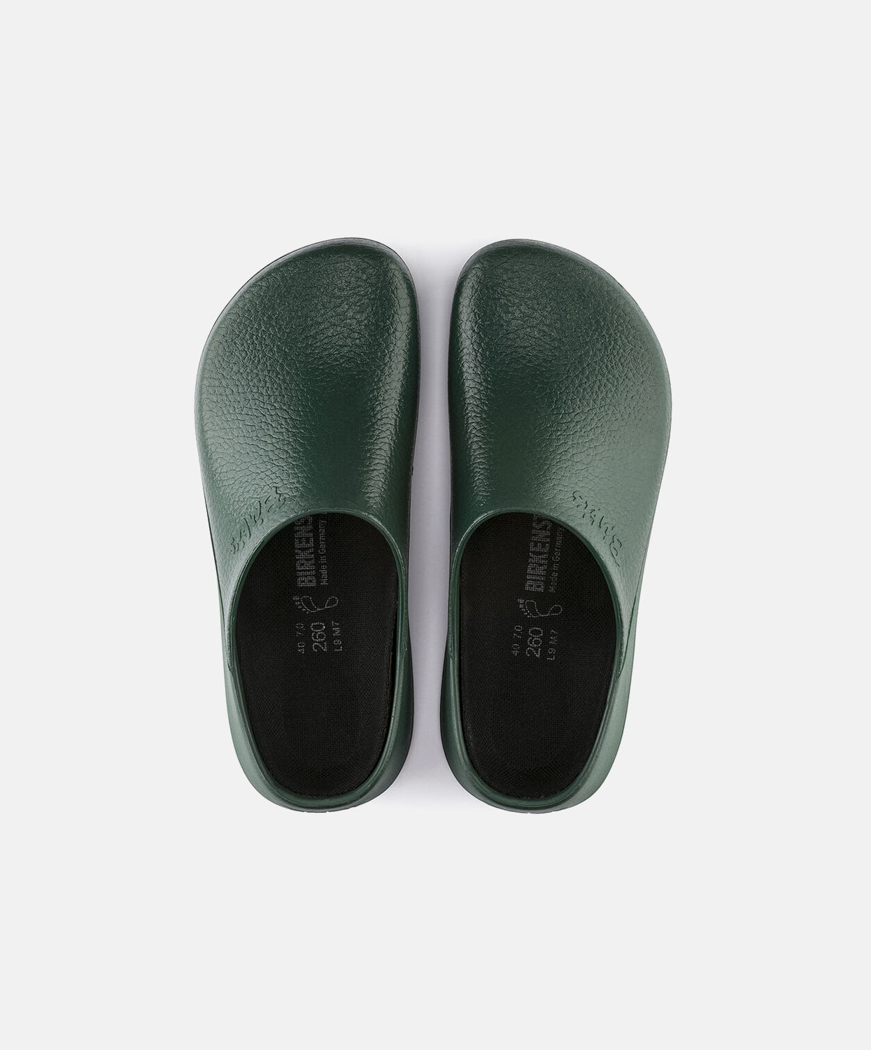 Birkenstock green clogs