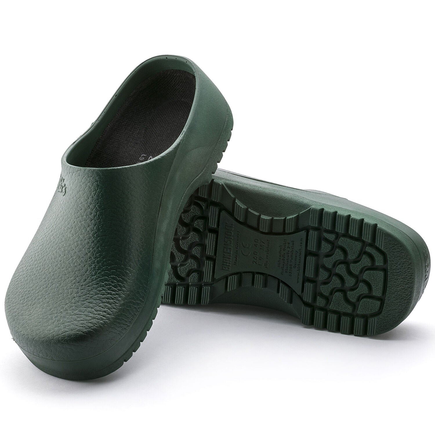 Birkenstock green clogs