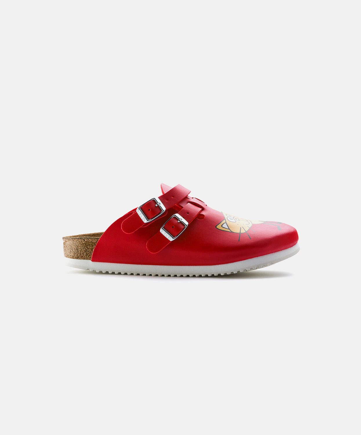 Birkenstock Kay Birko-Flor Red Clogs