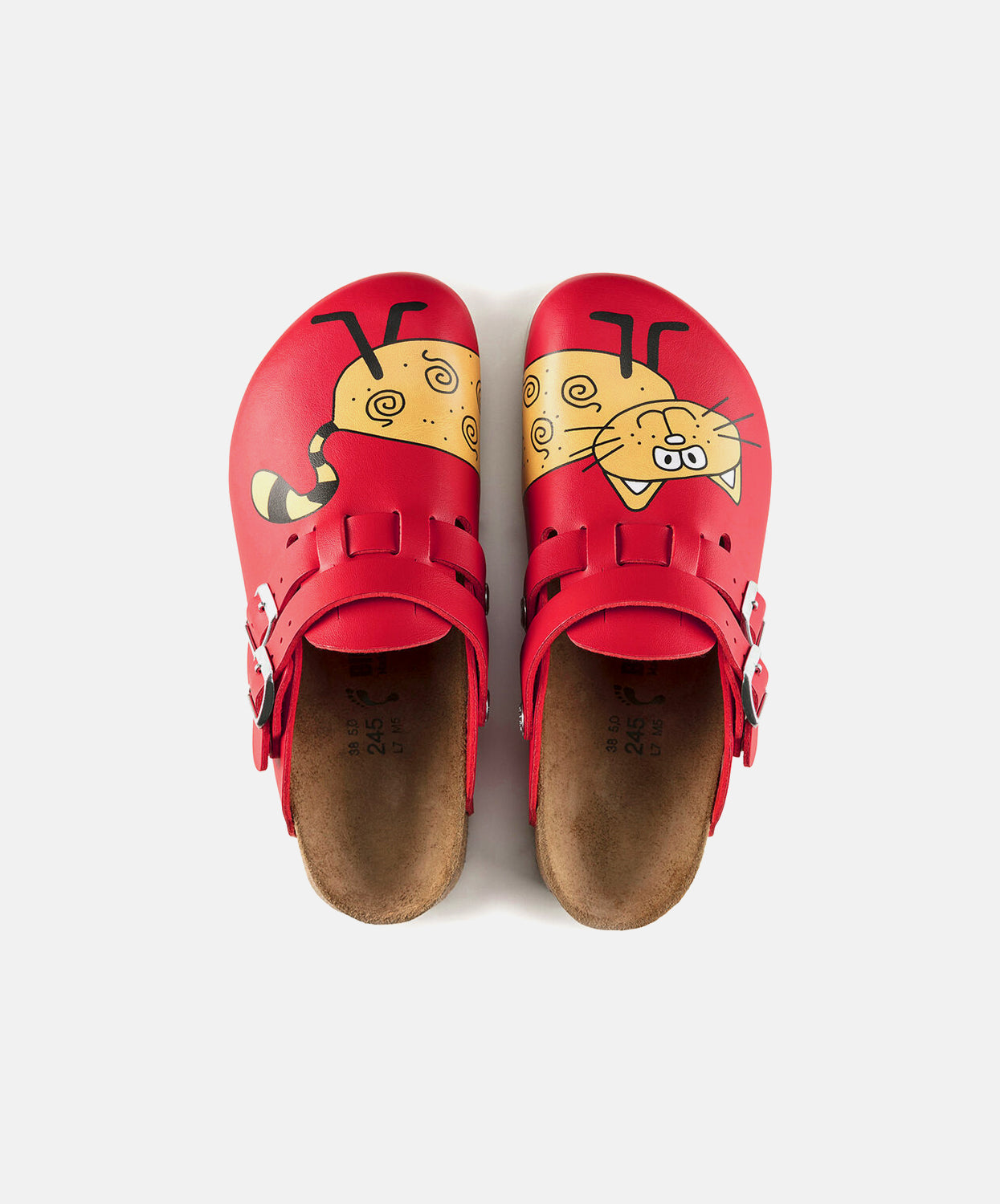 Birkenstock Kay Birko-Flor Red Clogs