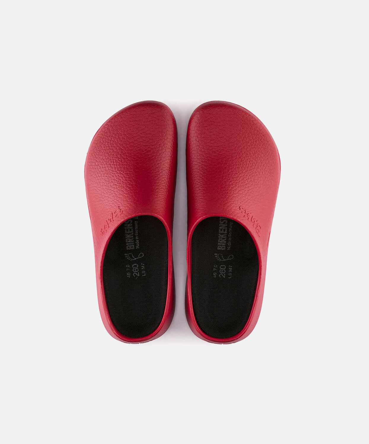 Birkenstock Red Clogs