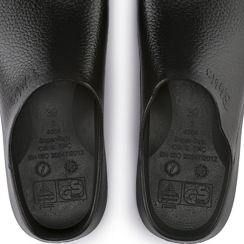 Birkenstock Super Birki PU Black Clogs