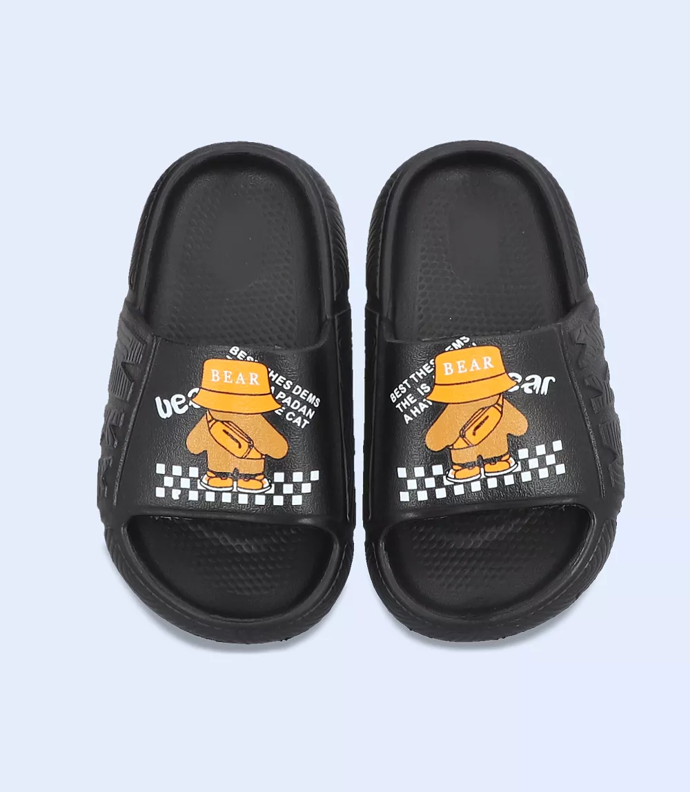 Black Boys Slip-On Casual Slipper