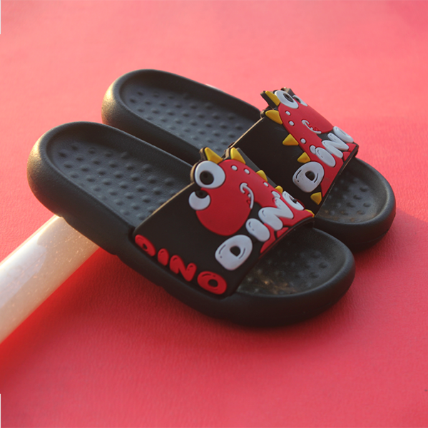 Black Cozy Soft Slippers Kids