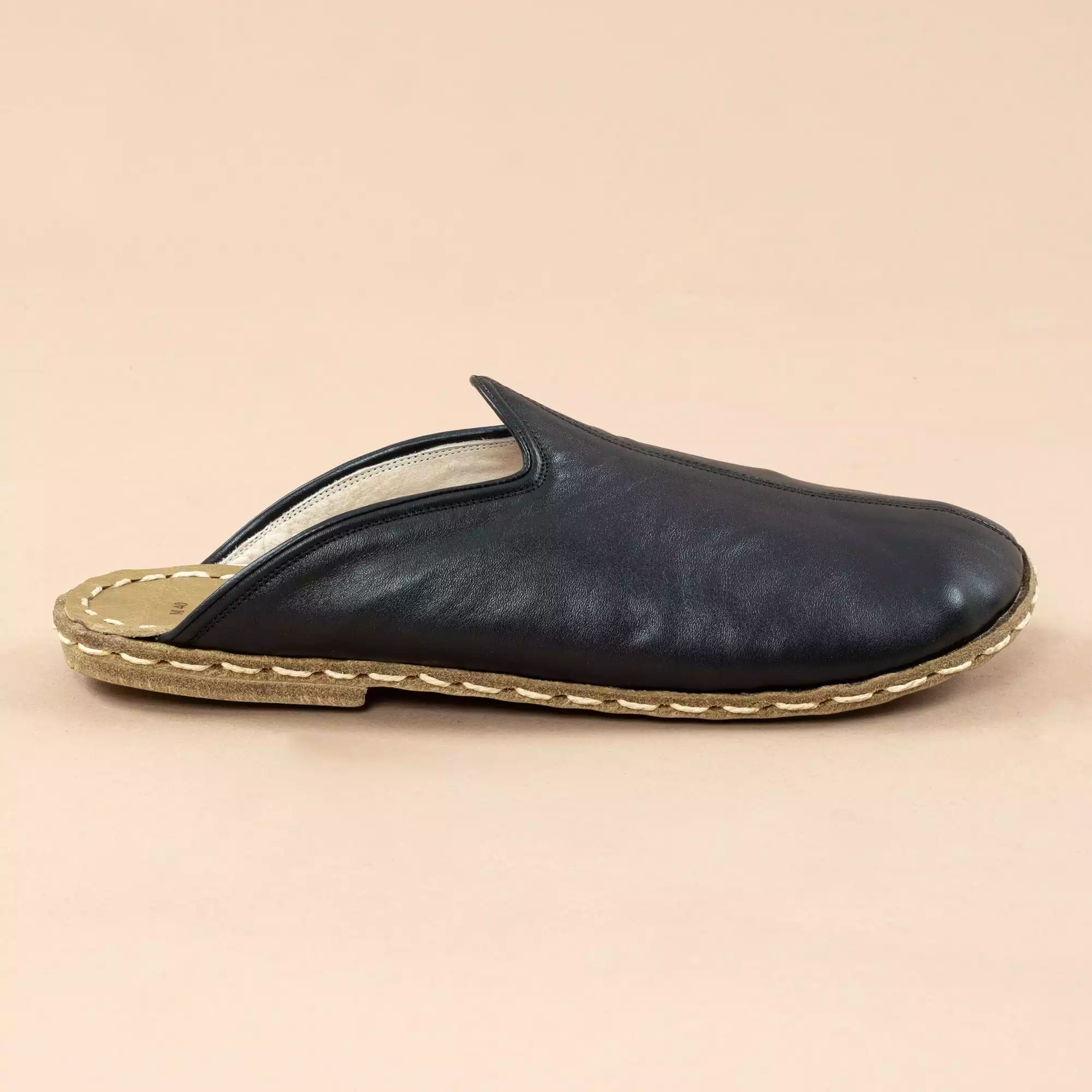 Black Men's Barefoot Slippers.