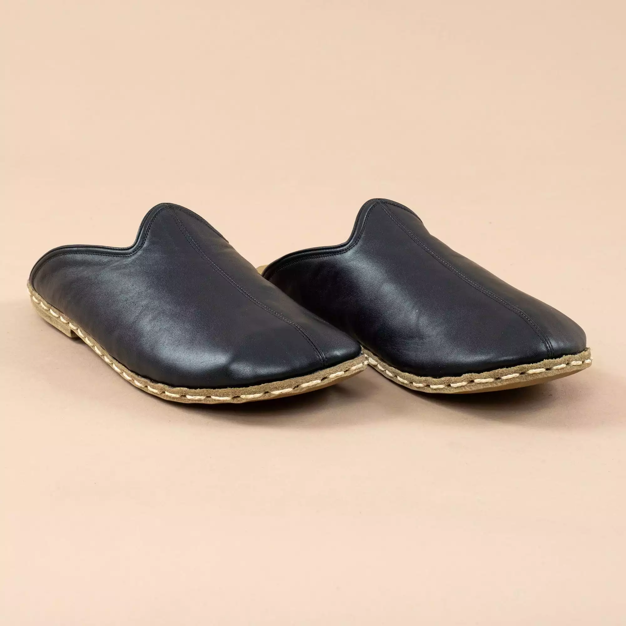 Black Men's Barefoot Slippers.