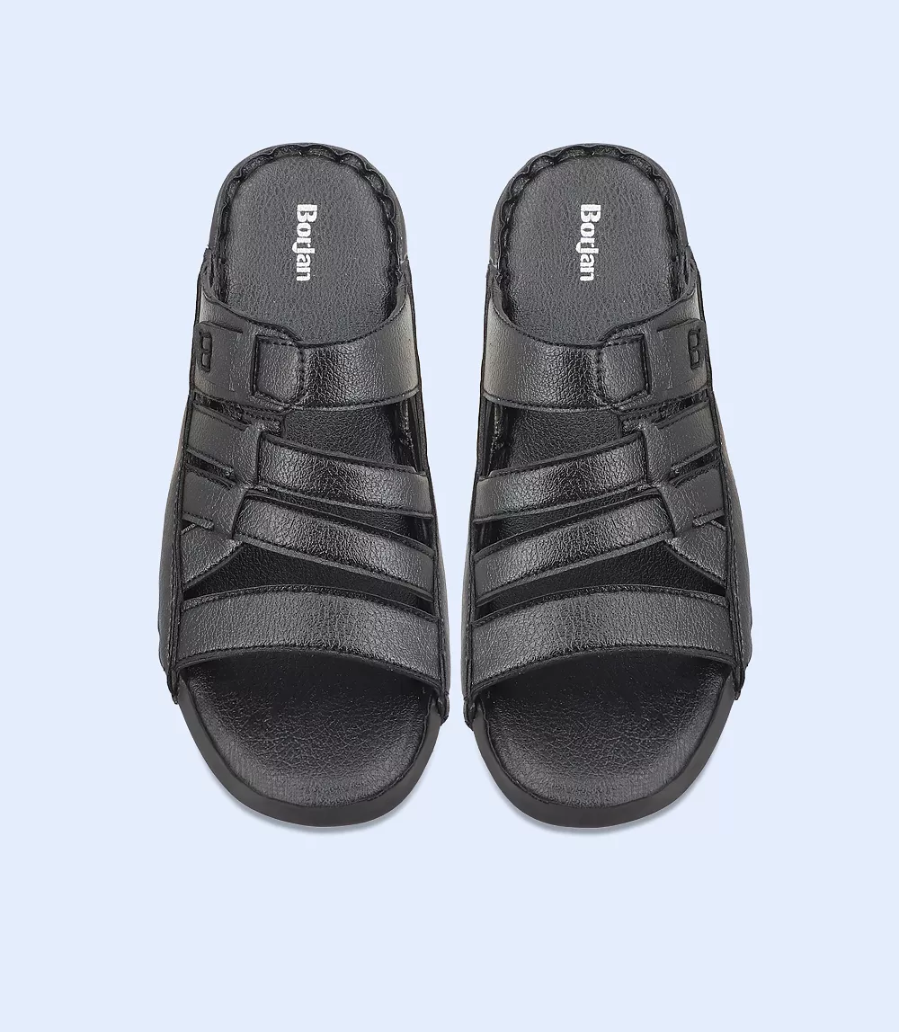 Black Men's Casual Slipper (BM5493)