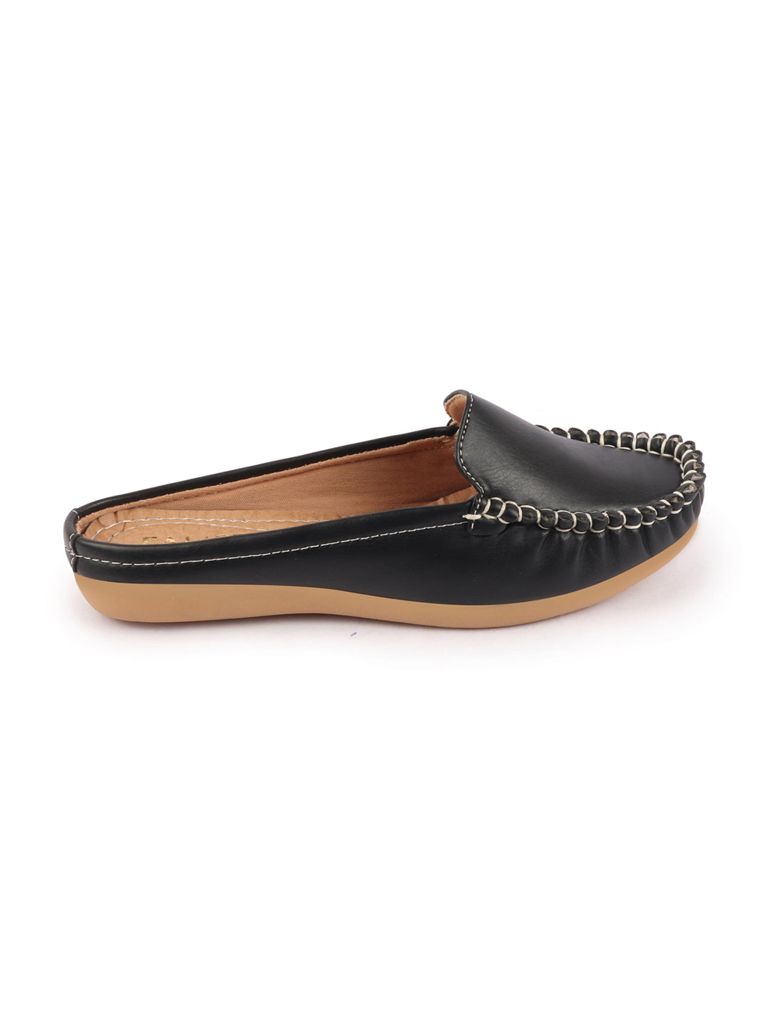 Black Slip On Mules Shoes for Women