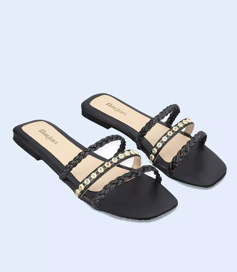 BLACK Women Casual Slipper BW8047