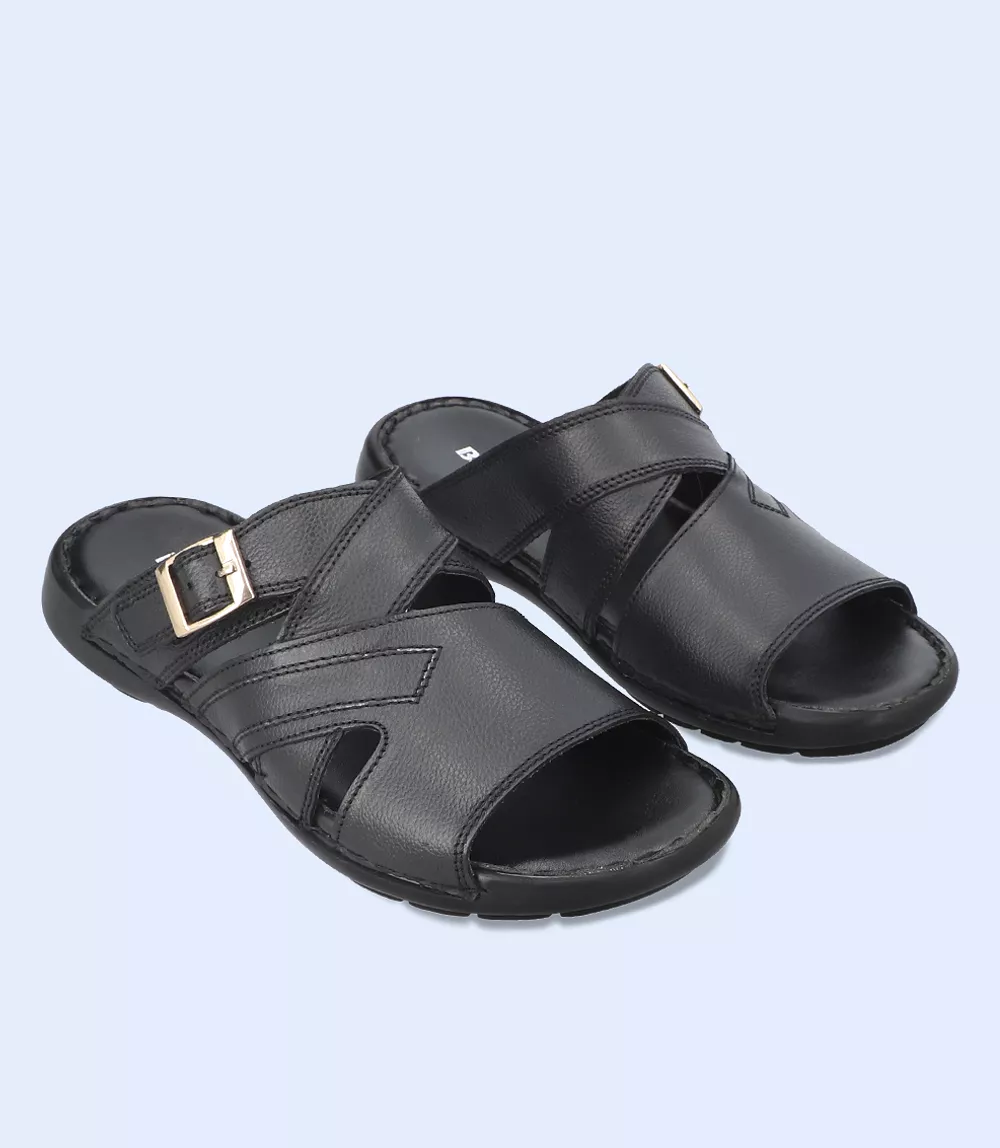 BM5485 BLACK Men's Slip-On Casual Slippers