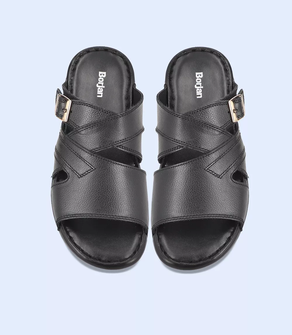 BM5485 BLACK Men's Slip-On Casual Slippers