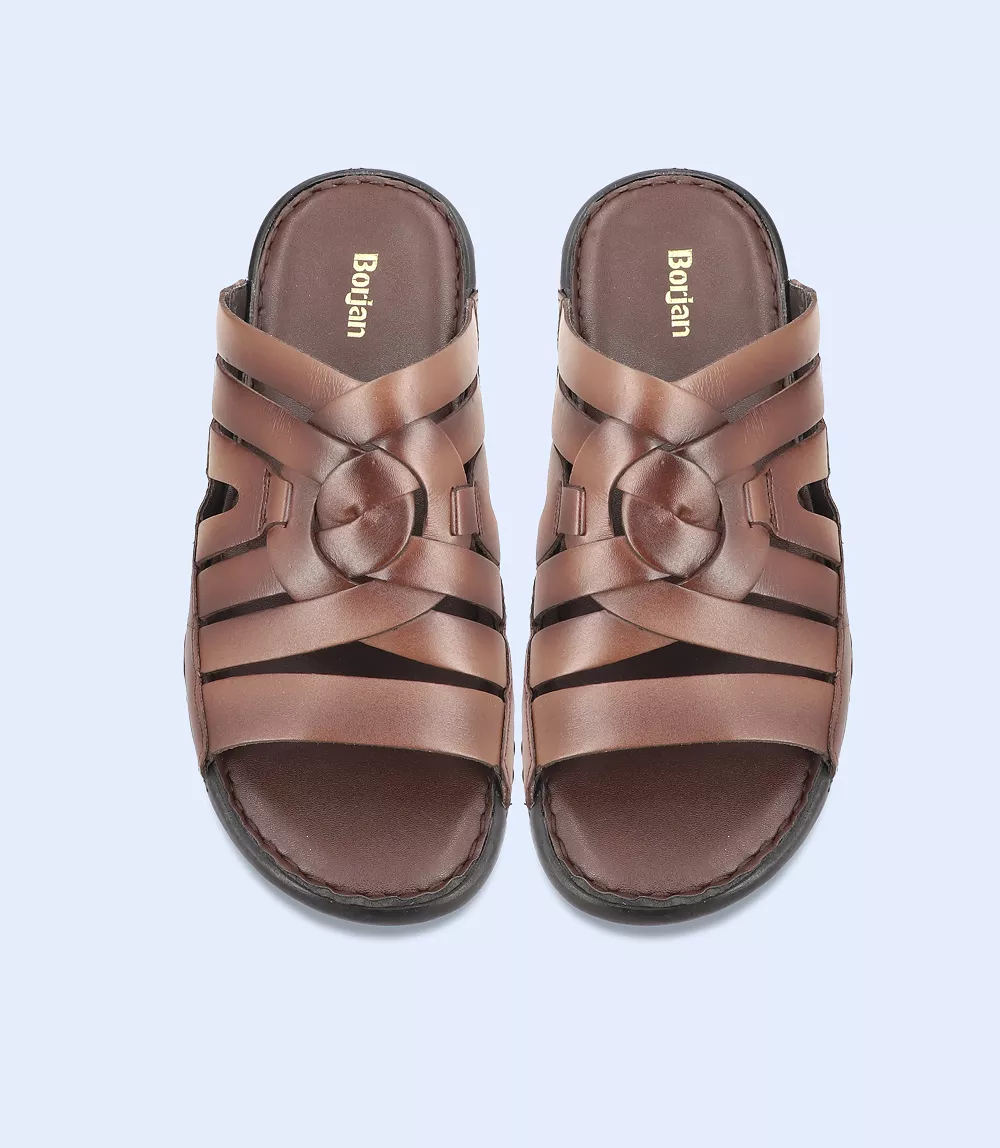 BM5488 Brown Men's Casual Slipper.