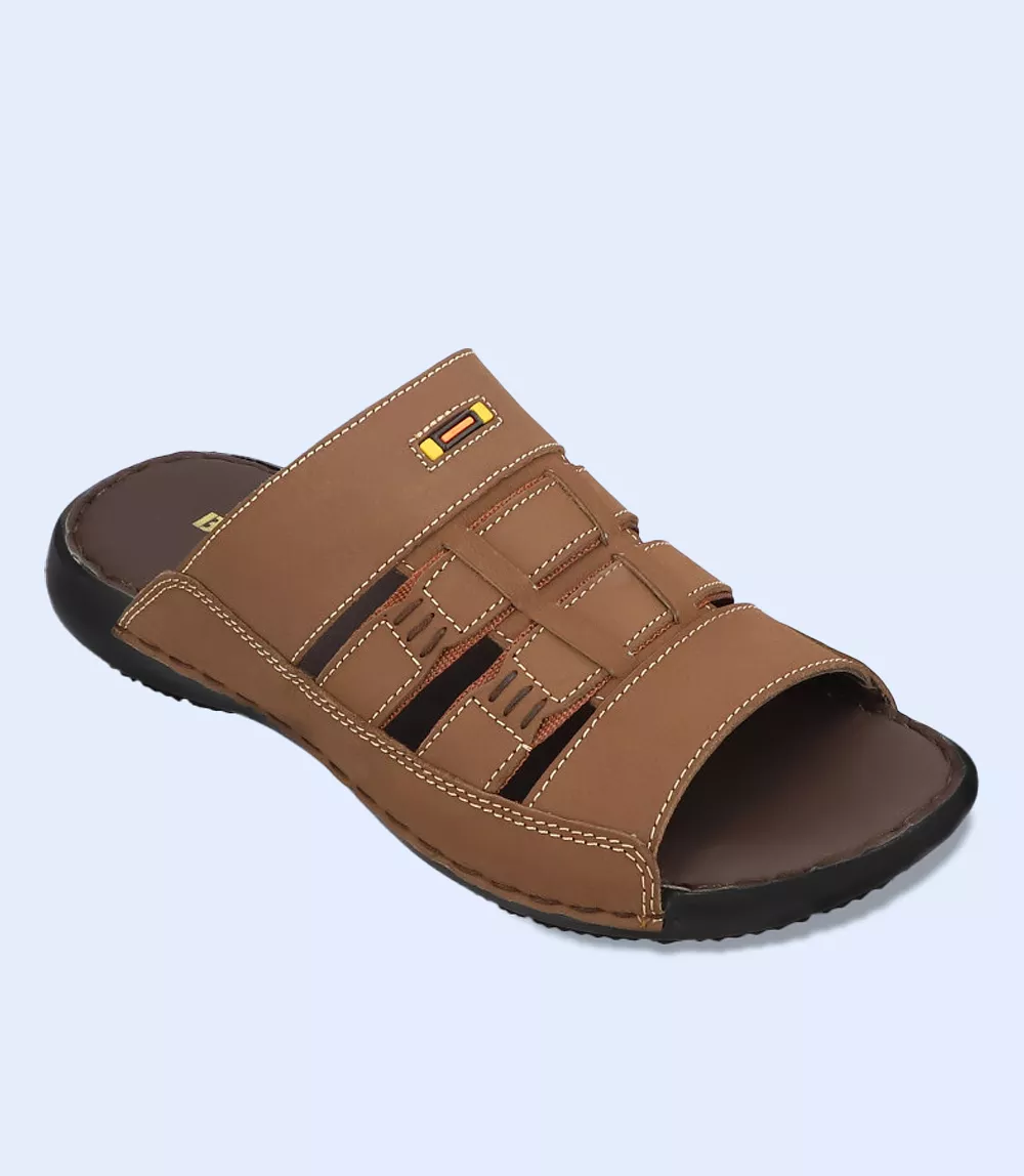 BM5570 Brown Men Slip-on Casual Slippers