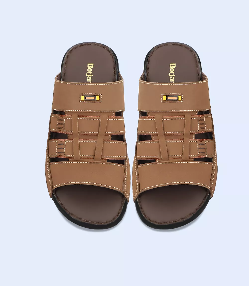 BM5570 Brown Men Slip-on Casual Slippers