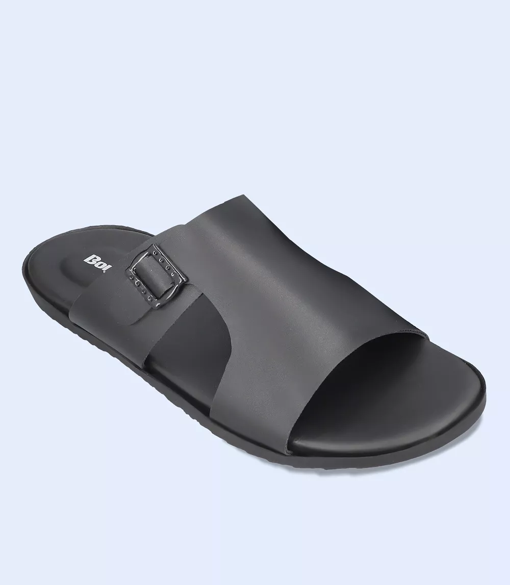 BM5619 Black Men Casual Slipper