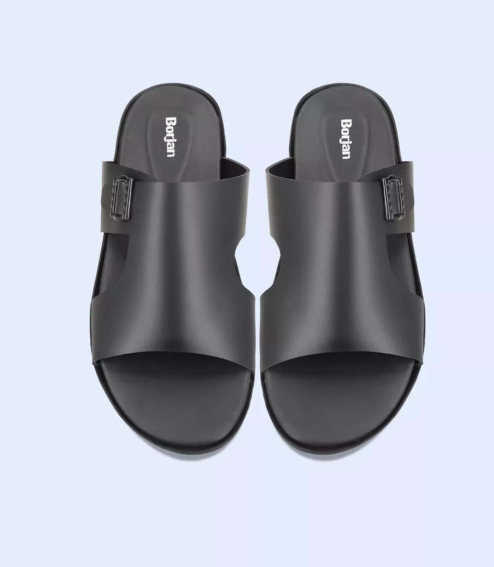 BM5619 Black Men Casual Slipper