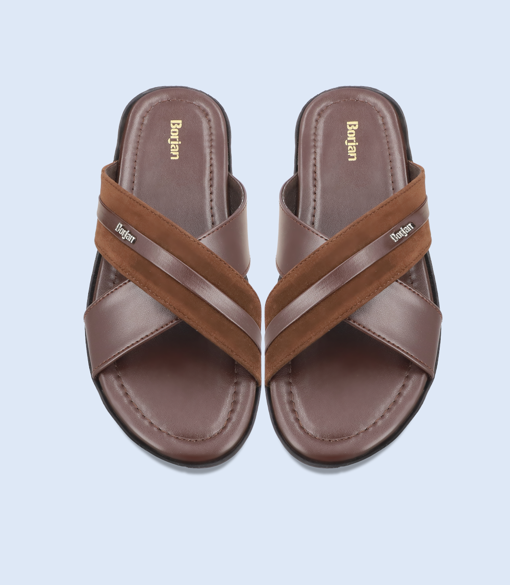 BM5630 Brown Men Slipper