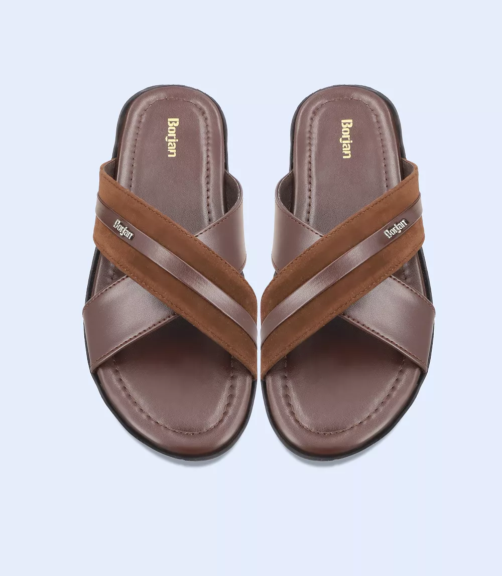 BM5630 Brown Men's Casual Slipper