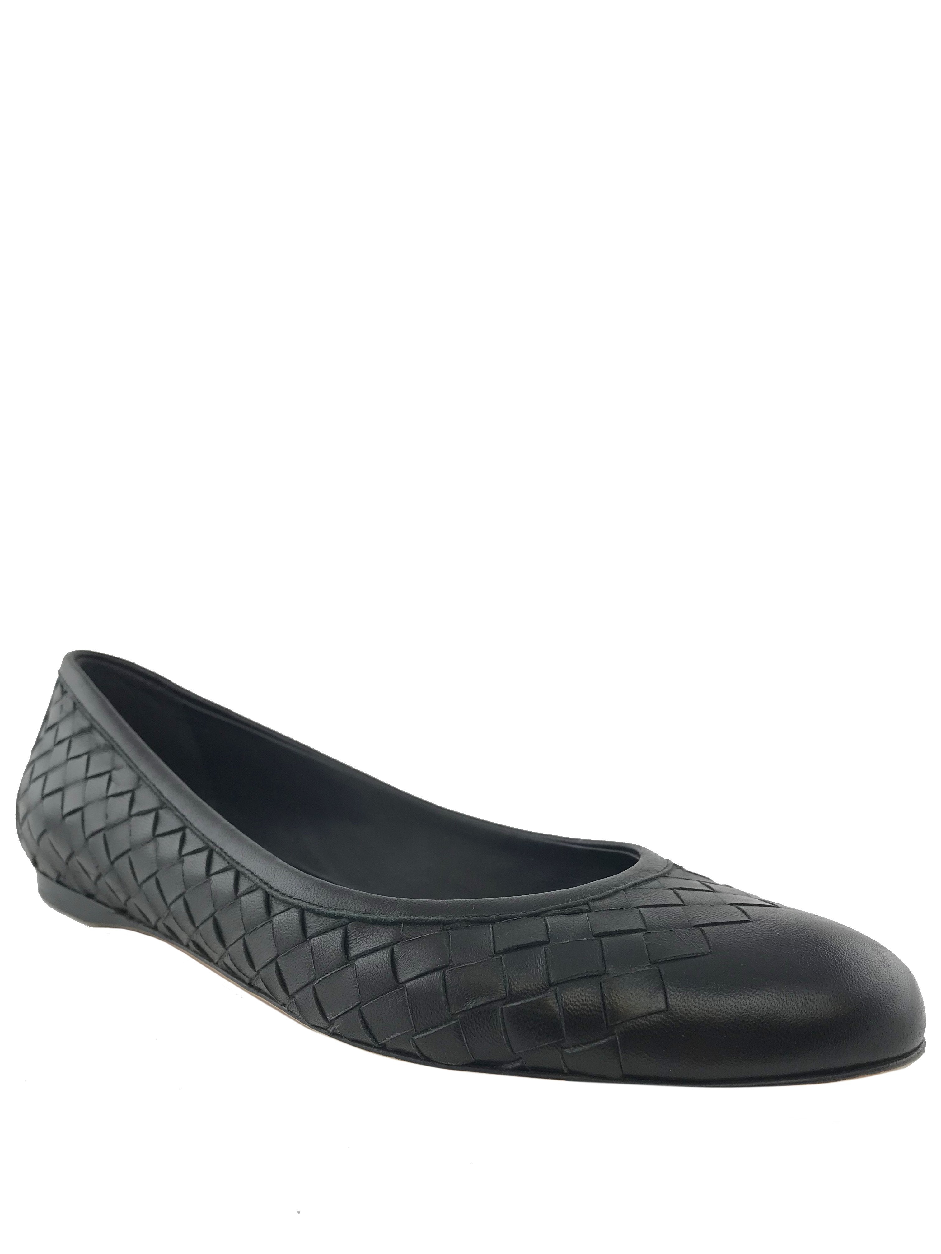 Bottega Veneta Nappa Peggy Ballerinas Size 7