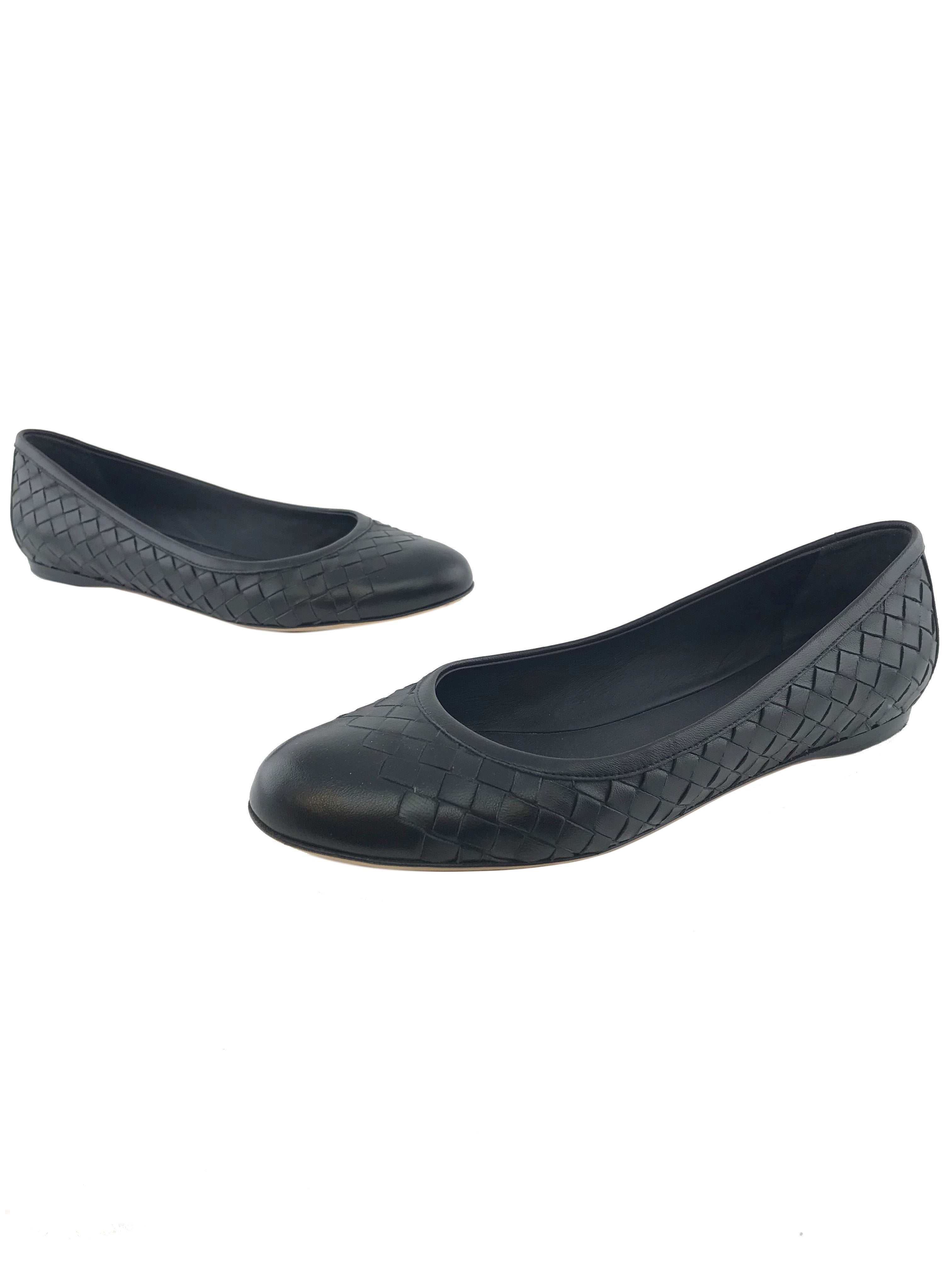 Bottega Veneta Nappa Peggy Ballerinas Size 7