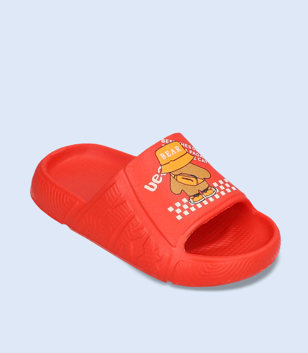 Boys Casual Slipper, Red color, KB0055