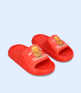 Boys Casual Slipper, Red color, KB0055