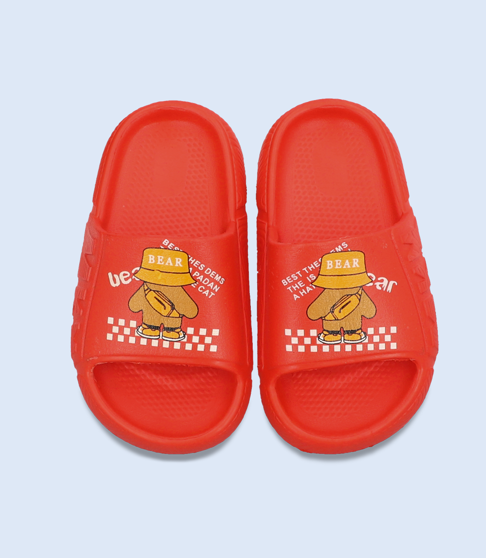 Boys Casual Slipper, Red color, KB0055