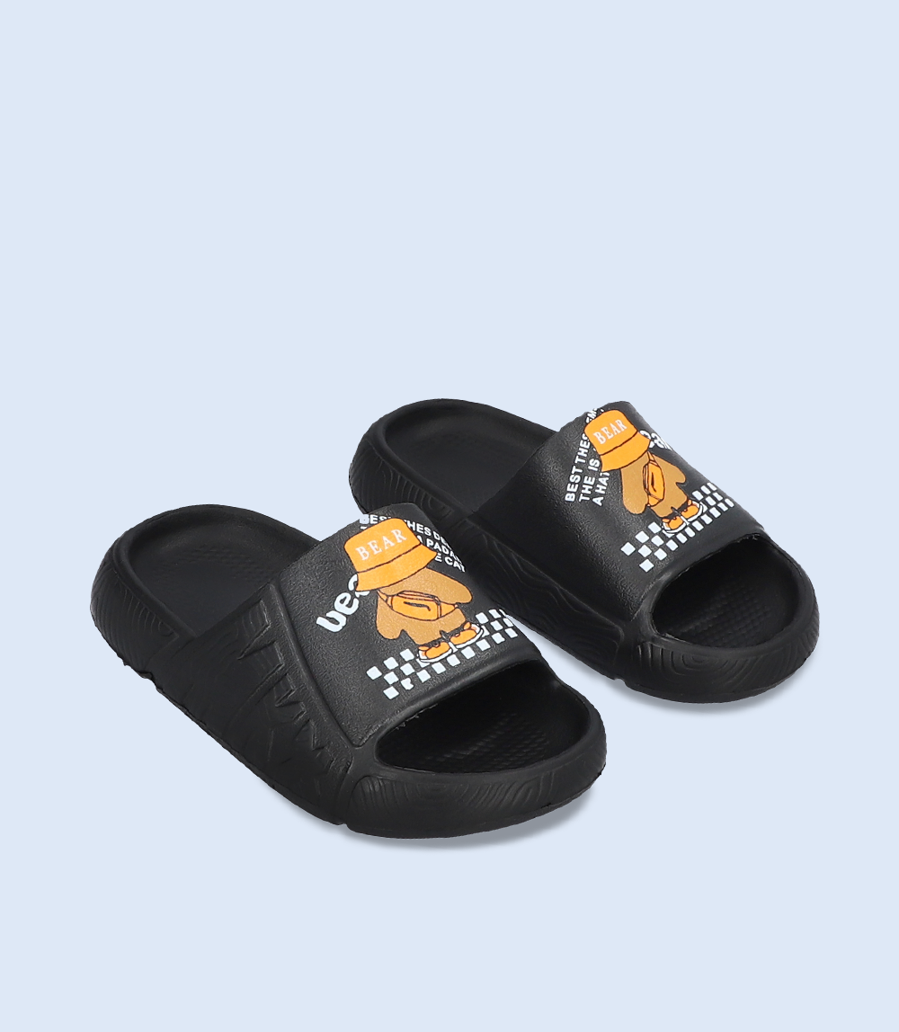 Boys Casual Slippers - KB0055 BLACK