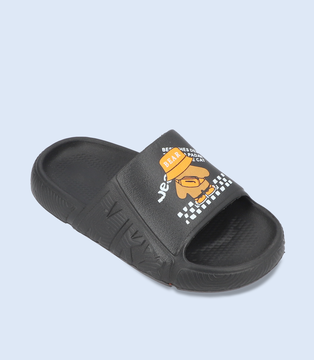 Boys Slip-On Casual Slipper - Black