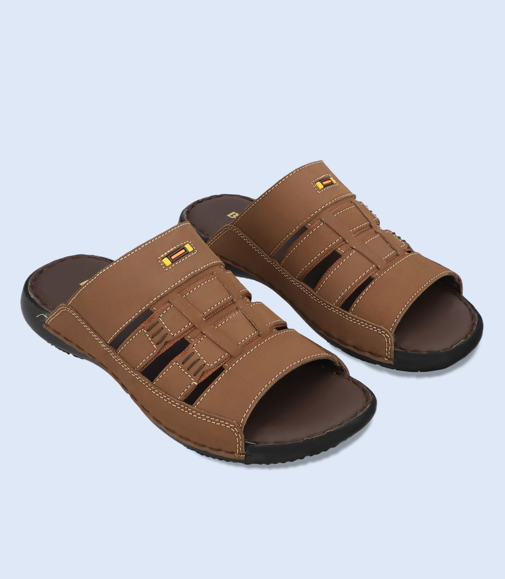 brown casual slipper for men