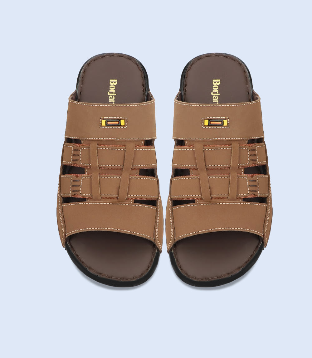 brown casual slipper for men