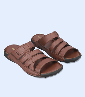 Brown Men's Casual Slip-On Slipper - BM5493