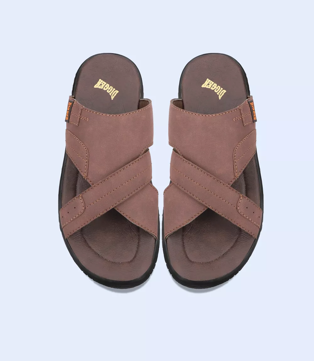 Brown Men's Casual Slipper