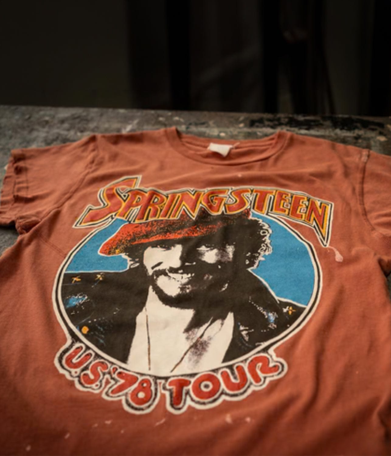 Bruce Springsteen 1978 Tour T-Shirt - Rust