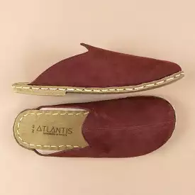 Burgundy Barefoot Slippers for Men