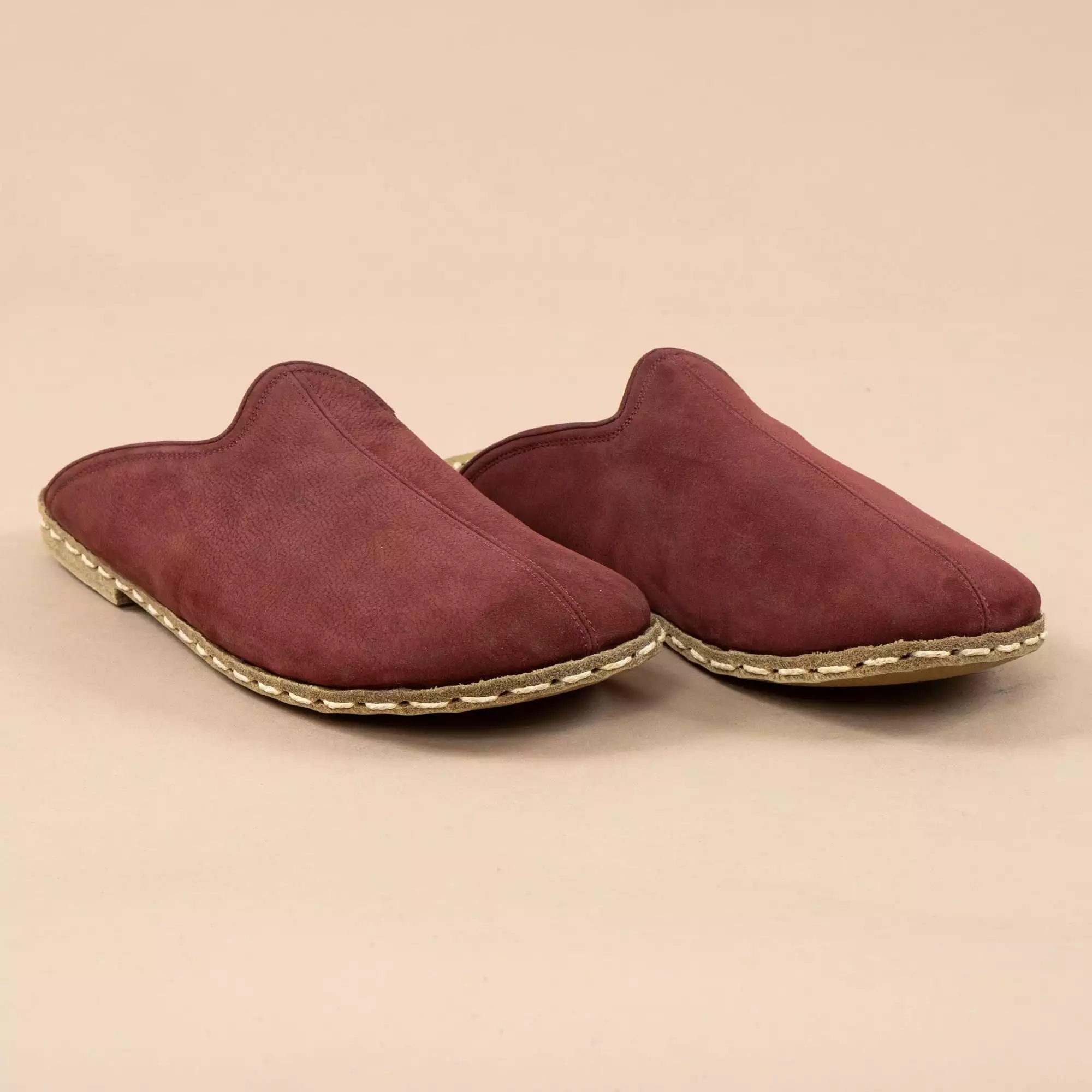 Burgundy Barefoot Slippers for Men