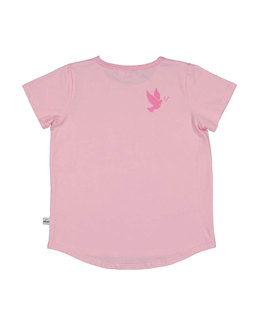 Butterfly Flutter Tee with Kissed Design