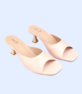 BW7404 Pink Women Formal Slip On Heels