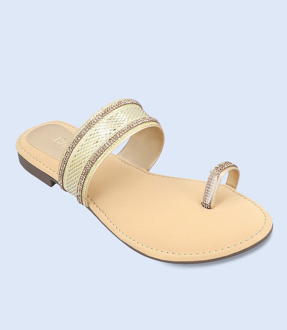 BW7493-GOLDEN-Casual Women Slipper